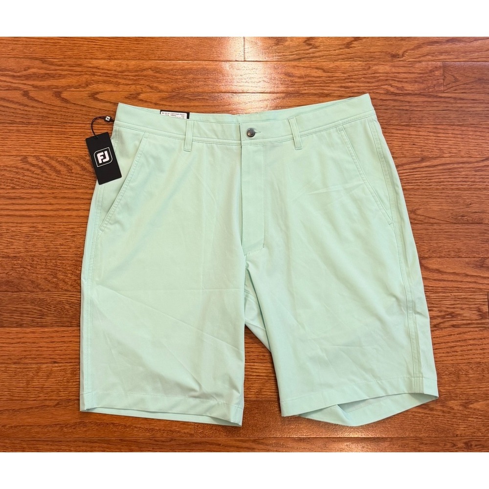 FootJoy Performance Golf Shorts Mens 34 Pistachio Light Green Lightweight Active
